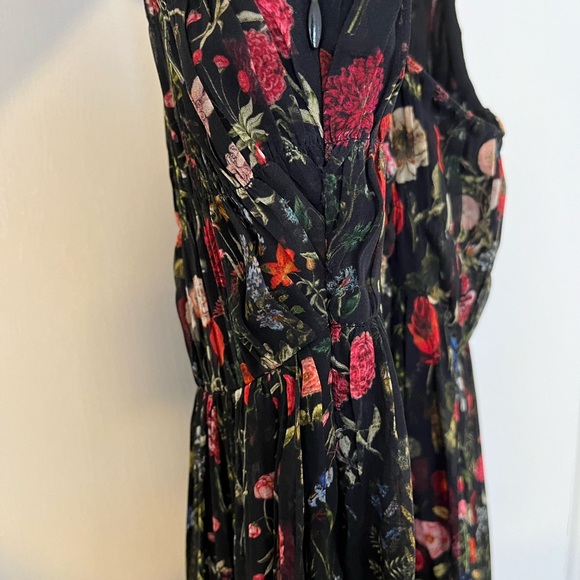 Payal Jain Black Floral Dress Size XS - Picture 7 of 8